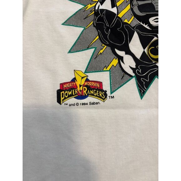 Vintage 1994 Mighty Morphin Power Rangers Zack T-Shirt Kids Size‎ XL (14/16) NWT - Picture 2 of 6